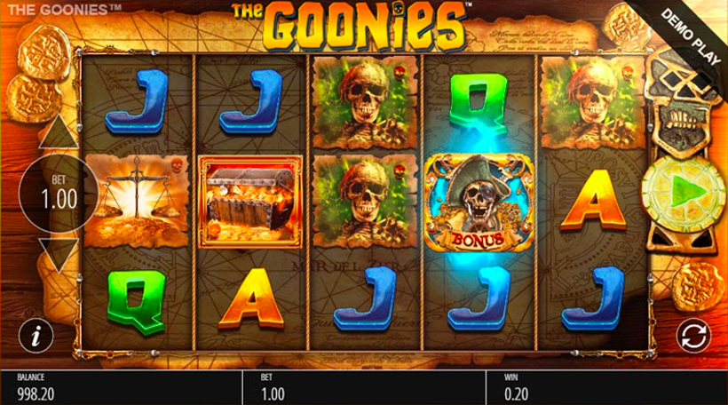 Play Goonies Slot For Free