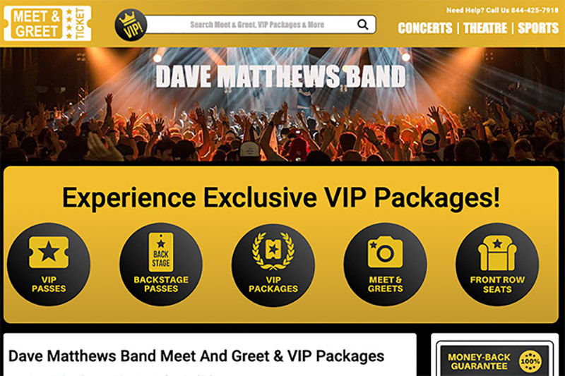 Dave Matthews Band Meet and Greet & VIP Tickets The World Financial