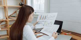 woman working