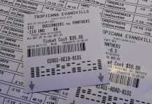 sports betting ticket