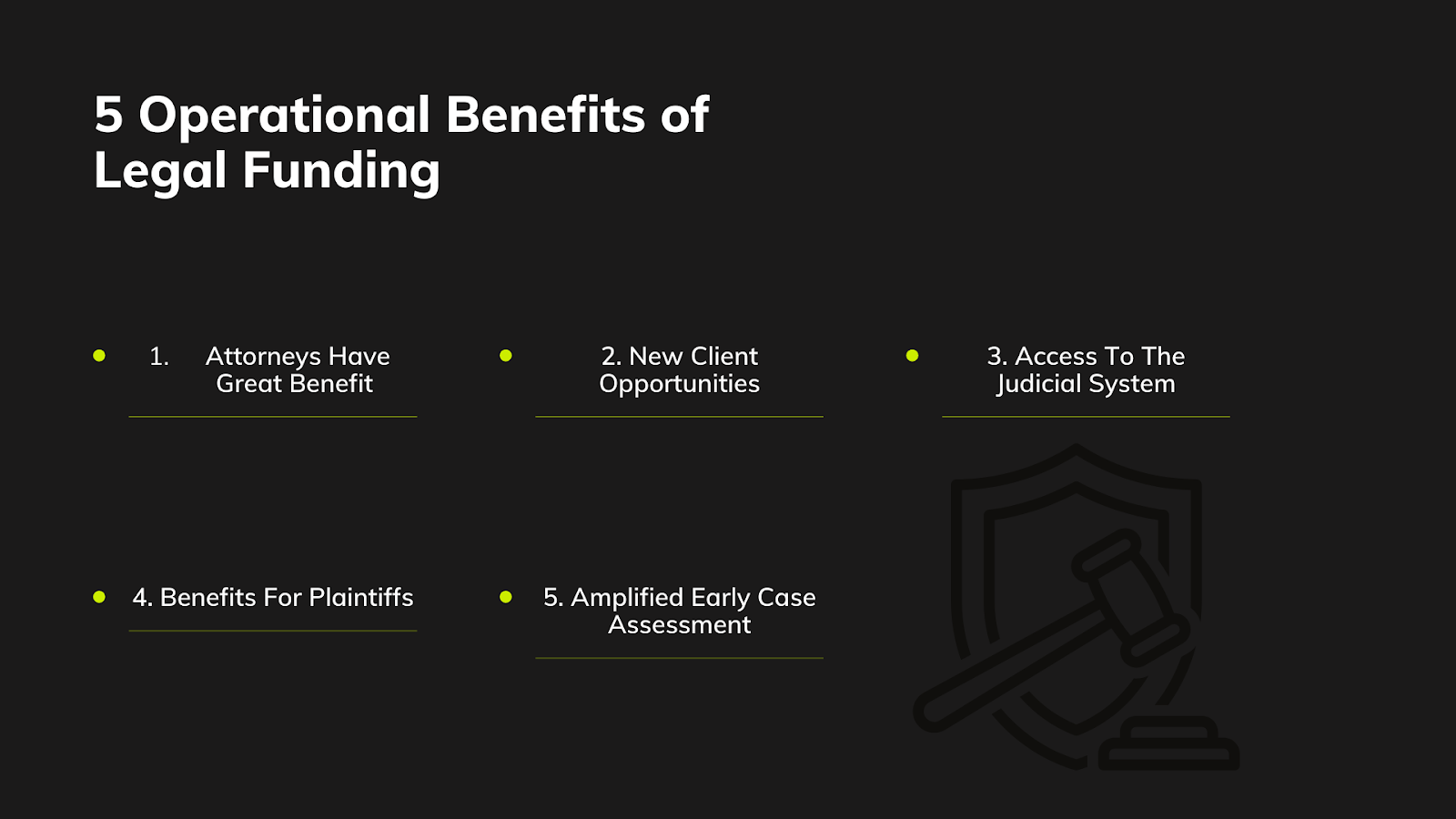 5 Advantages of Legal Funding