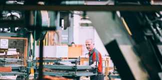 Worker at Manufacturing Factory