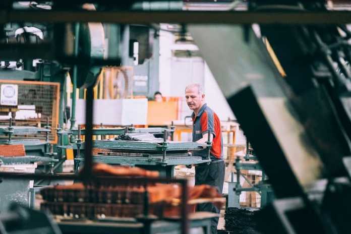 Worker at Manufacturing Factory