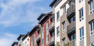 Modern apartment building