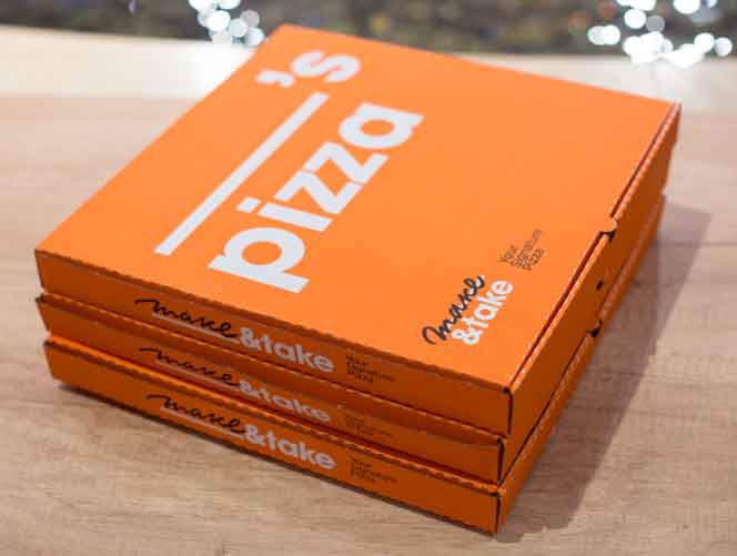 ENJOY YOUR PIZZA - generic printed pizza box