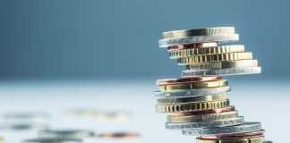 Euro coins. Euro money. Euro currency.