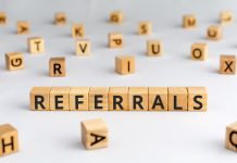 Everything to Know About Referral Marketing That Can Boost Your Sales referrals - word from wooden blocks with letters