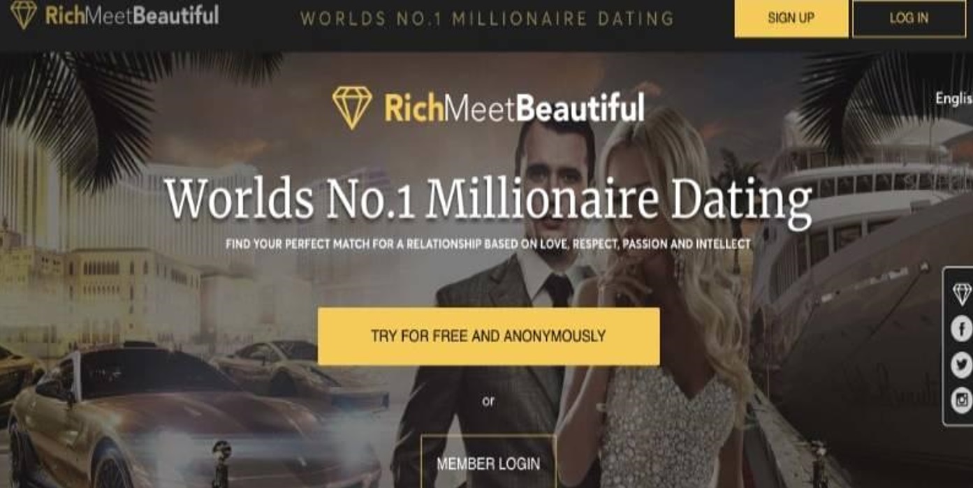 No mobile app on offer - rich meet beautiful