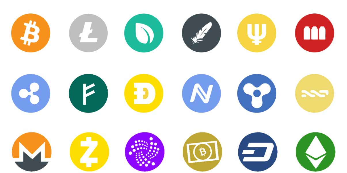 Cryptocurrencies---Icons