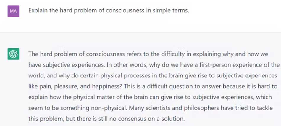 problem of consciousness