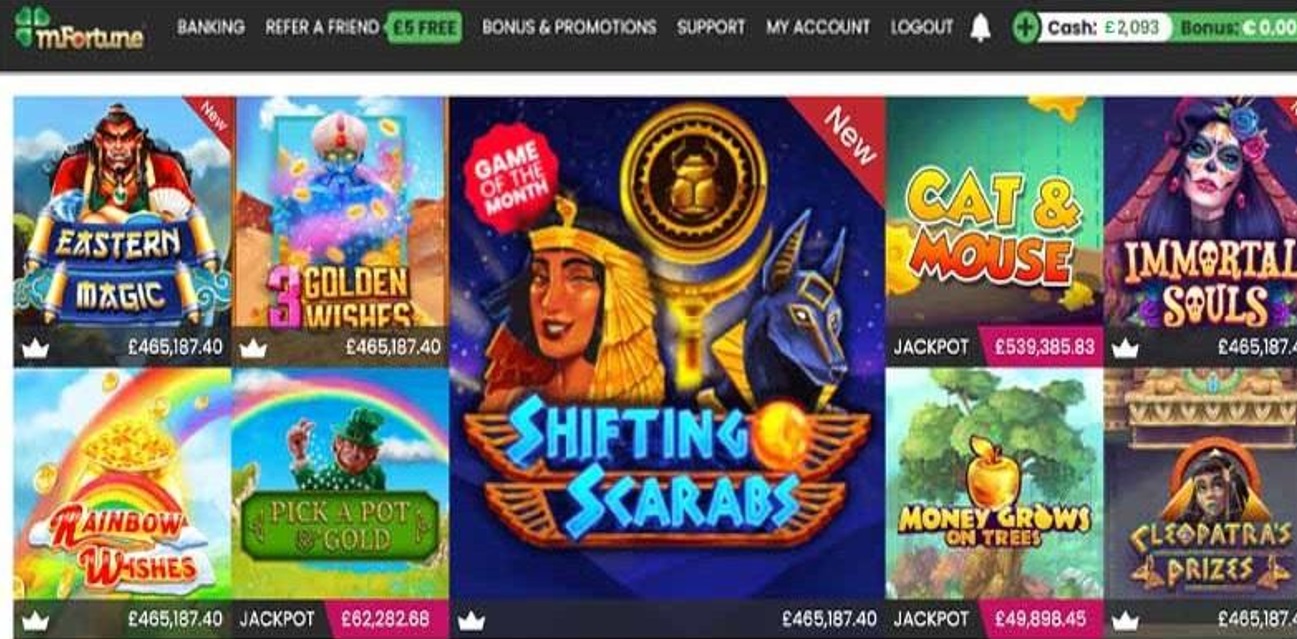 mFortune Casino - Exclusive Casino Games for UK Players