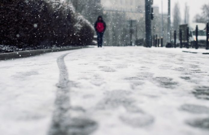 Icy Sidewalks in Chicago
