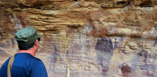 Indigenous Australian rock-art painting