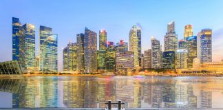Landscape of the Singapore financial distric