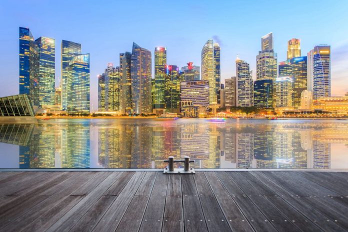 Landscape of the Singapore financial distric