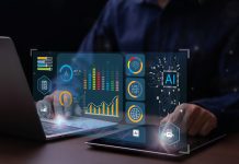 Apex Trader Funding Coupon Code Analyst working with computer in Business Analytics and Data Management System with KPI and metrics connected to the database for technology finance, operations, sales, marketing. Data analysis.Ai