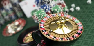 Casino. Gambling games theme stock photo