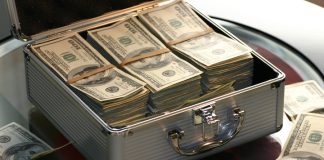 Hard Cash on a Brief case