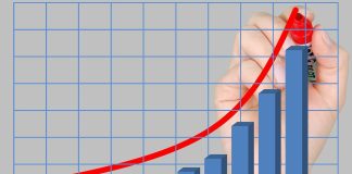 Chart Growth Finance royalty-free stock illustration