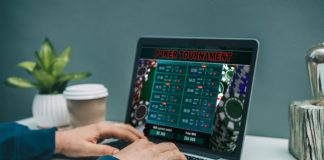 Man playing poker