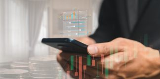 stack money with smart phone