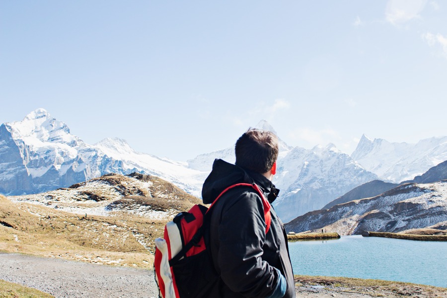 Man hiking