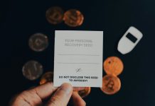 A person holding business card
