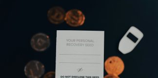 A person holding business card