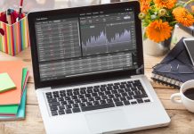 Forex Trading on laptop