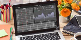 Forex Trading on laptop