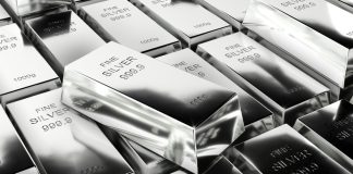 Silver bars 1000 grams pure Silver,business investment and wealth concept.wealth of Silver,3d rendering