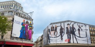 Billboards on building
