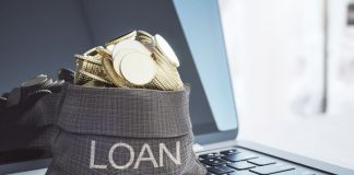 Coins in loan bag