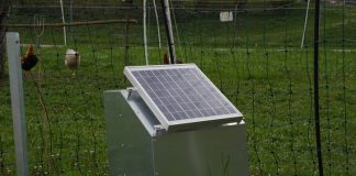 solar-powered electric fence