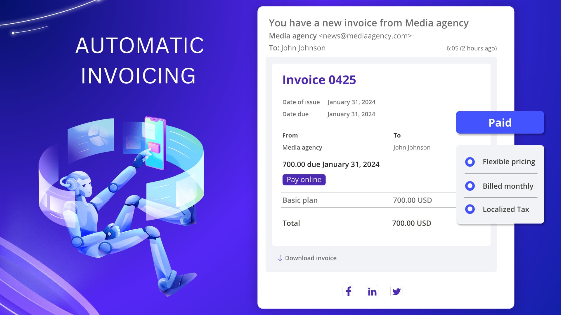 Rainex Automatic Invoicing