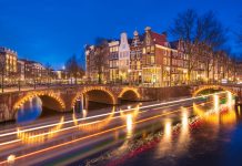 Amsterdam, Netherlands Bridges and Canals