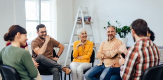 Group mental health therapy