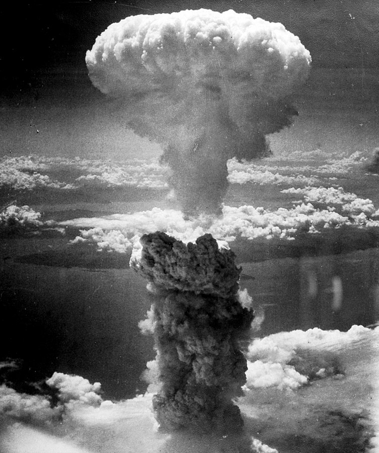 Nagasaki Nuclear Mushroom Cloud, 1945.