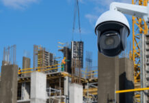 dome type outdoor cctv camera, secure construction site