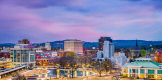 Huntsville, Alabama, USA Skyline