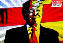 Donald Trump Divided Country royalty-free stock