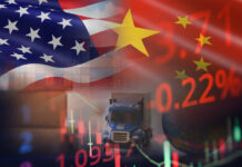 USA and China trade war economy recession conflict tax business finance to worldwide