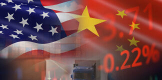 USA and China trade war economy recession conflict tax business finance to worldwide