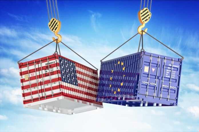 Economic trade tariffs between USA and Europe