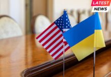 ukraine and US flag