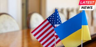 ukraine and US flag