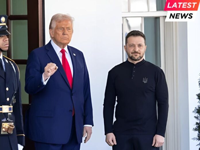 President Donald Trump welcomes Ukrainian President Volodymyr Zelenskyy