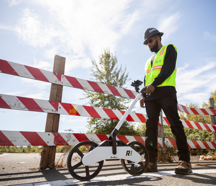 Man using heavy equipment on the streets