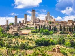 Beautiful San Gimignano,Tuscany,Italy.