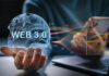 Human hold Web 3.0 with globe, big Data and blockchain